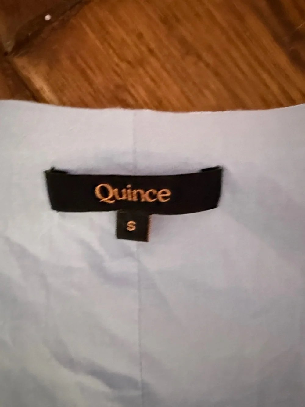 Quince Light Blue Straight-Leg Linen Pants